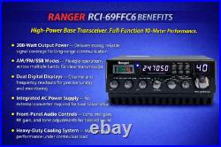 Ranger RCI-69FFC6 10M Base Radio 450W Rack Mountable AM FM SSB CW NEW