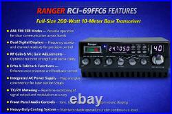 Ranger RCI-69FFC6 10M Base Radio 450W Rack Mountable AM FM SSB CW NEW