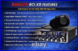 Ranger RCI-X9 10 Meter Radio Compact Size 120W AM LSB USB EchoTalkback