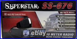 Ranger SuperStar SS-676 V2 10 Meter Radio AM/FM Echo Talkback Blue LEDs