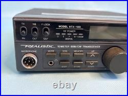 Realistic HTX-10 Mobile Ham Radio Transceiver 10 Meter SSB/CW with Mic + Cords