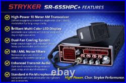 Stryker SR-655HPC+ 10 Meter Amateur Radio Export Mobile Radio AM FM SSB
