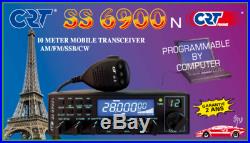 Superstar CRT SS 6900 N V6 CB Radio 10M 11M SSB UK40 Programmed Export + Cable