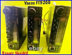 THREE Yaesu FT-5200 Dual Band FM Ham Radio Transceivers Repair Required
