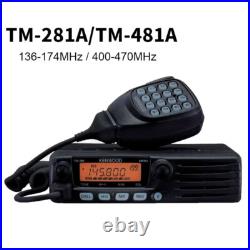 TM-281A/TM-481A FM Transceiver VHF UHF Mobile Radio Car Radio Station 10-50KM