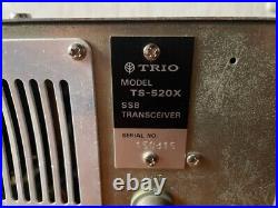 TRIO Kenwood TS-520X HF SSB Transceiver Amateur Ham Radio 100 watt machine