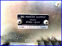 TRIO TS-120V Amateur Radio HF SSB Transceiver With PS-20 DC Power Supply