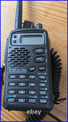 TWO RADIOS Icom Ic-t8a Tri-band Ham Radio Amateur Transceivers withwall charger TWO RADIOS Icom Ic-t8a Tri-band Ham Radio Amateur Transceivers withwall charger