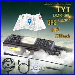TYT MD-390 GPS DMR VHF 136-174Mhz 1000CH IP67 Two Way Ham Radio Walkie Talkie