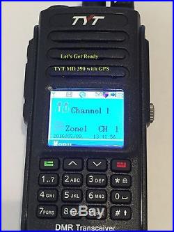TYT MD 390 with GPS UHF DMR Digital Radio Free Software & USB cable US Seller