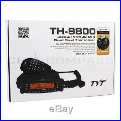 TYT TH-9800 29/50/144/430 MHz Quad Band Dual Car Mobile Ham Radio Transceiver
