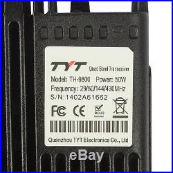 TYT TH-9800 50W 809CH QuadBand Dual Display Reapter Car Ham Transceiver Radio US