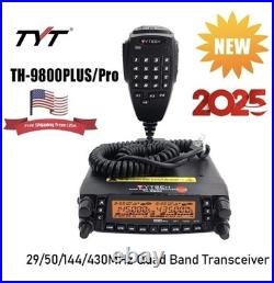 TYT TH-9800 PRO 50W Quad Band Dual Display Mobile Transceiver Repeater Radio