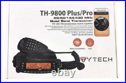 TYT TH-9800 PRO 50W Quad Band Dual Display Mobile Transceiver Repeater Radio