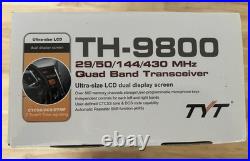 TYT TH-9800 Quad Band 50W Mobile Transceiver 29/50/144/430 Mhz