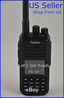 TYT Tytera MD-380 UHF Analog/Digital DMR Radio + USB cable + Software US Seller