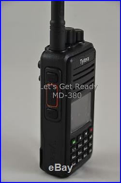 TYT Tytera MD-380 UHF Analog/Digital DMR Radio + USB cable + Software US Seller