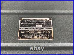Tbx-8 Radio Wwii Tbx Navy Cgq-43060 Transmitter Receiver Unit Special Forces