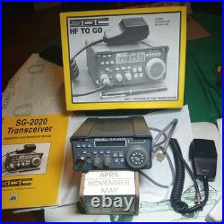 Transceiver Sg-2020 H. F. Serial Number 79659168 With Original Box Mic. D. C. Cord