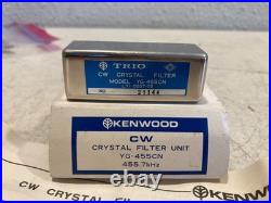 Trio Kenwood YG-455CN 455.7kHz CW Crystal Filter Box Manual Tested Working