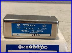 Trio Kenwood YG-455CN 455.7kHz CW Crystal Filter Box Manual Tested Working