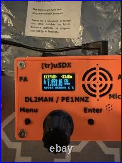 USDX (tr)uSDX 5-band Multimode QRP transceiver with battery pack holder