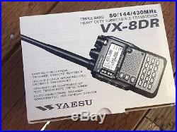 USED/GREAT CONDITION Yaesu VX 8DR Radio Transceiver + EXTRAS