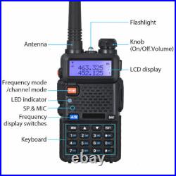 US 6x Baofeng UV-5R Dual-Band V/UHF FM Transceiver Ham Two-way Radio Scanner