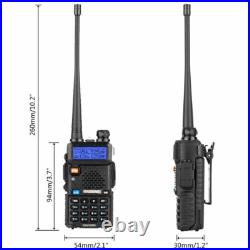 US 6x Baofeng UV-5R Dual-Band V/UHF FM Transceiver Ham Two-way Radio Scanner
