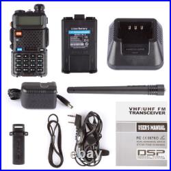 US 6x Baofeng UV-5R Dual-Band V/UHF FM Transceiver Ham Two-way Radio Scanner