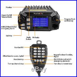 US! Radioddity DB25 Pro 25W Mobile Car Radio Transceiver V/UHF Quad Band Antenna