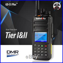 US Radioddity GD-55 Plus DMR IP67 10W High Power UHF Digital Two way Ham Radio