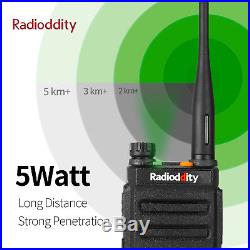 US Radioddity GD-77 VHF UHF Tier II DMR Digital Analog Two way Radio + Speaker