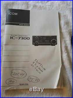 Used Icom IC-7300 Radio Receiver with external SP-35 speaker and Antenna cable
