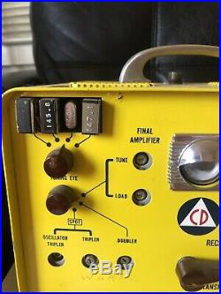 Vintage GONSET CIVIL DEFENSE COMMUNICATOR 2 Meter Transmitter Receiver