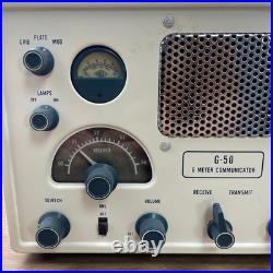 Vintage Gonset G-50 6 Meter Communicator Ham Radio Transceiver Cream