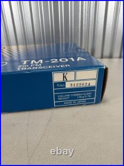 Vintage Kenwood TM-201A 2 Meter FM Transceiver with Original Box
