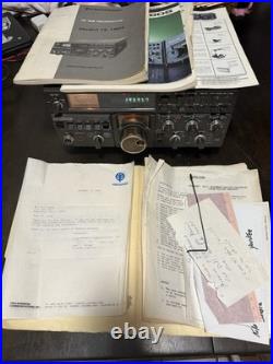 Vintage Kenwood TS-180S HF Ham Radio Transceiver SSB Original Documents /reciept Vintage Kenwood TS-180S HF Ham Radio Transceiver SSB Original Documents /reciept