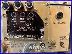 Vintage SBE Model 34 Ham Transceiver Radio WithSURE PJ-068 MICROPHONE