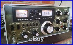 Vintage Yaesu FT 101 E HF Ham Radio Transceiver, AC Cable, Mic. NICE