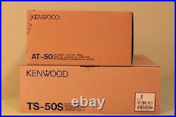 Working Kenwood TS-50S transceiver with matching AT-50 antenna tuner