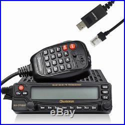 Wouxun KG-UV950P Quad Cross Band Car Truck Mobile Radio Repeater 50W + Cable US