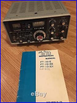 YAESU FT-101 E Ham Radio SSB Transceiver With Manual