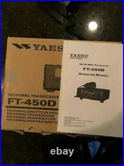 YAESU FT-450D HF+50Mhz TRANCEIVER EX. COND. With BOX