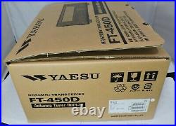 YAESU FT-450D Transceiver Antenna Turner Built-in HF/50MHz New in Box With Manual
