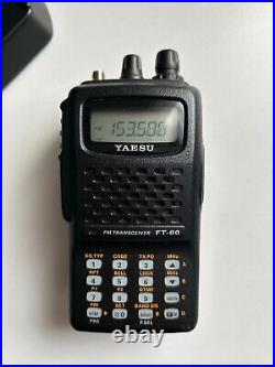 YAESU FT-60R Dual Band Handheld Radio WithDiamond Antenna and More! NICE