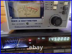 YAESU FT-736M All Mode Transceiver Ham Radio 50/144/430MHz tested Used
