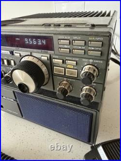 YAESU FT-757 GX Transceiver Ham Radio Vintage Japan Retro + FP-757HD SEE VIDEO