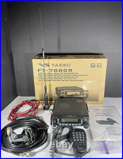YAESU FT-7800R DUAL BAND FM MOBILE TRANSCEIVER With ACCESSORIES