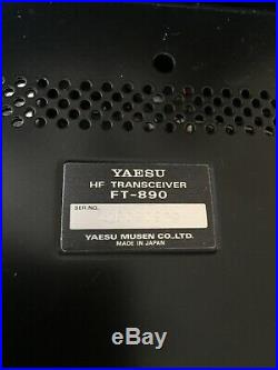 YAESU FT-890 100 WATT ALL MODE HF TRANSCEIVER with Autotuner Mic and Power Cord